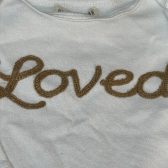 Rabbit + Bear Organic “Loved” Onesie 3–6M - Picture 4 of 6